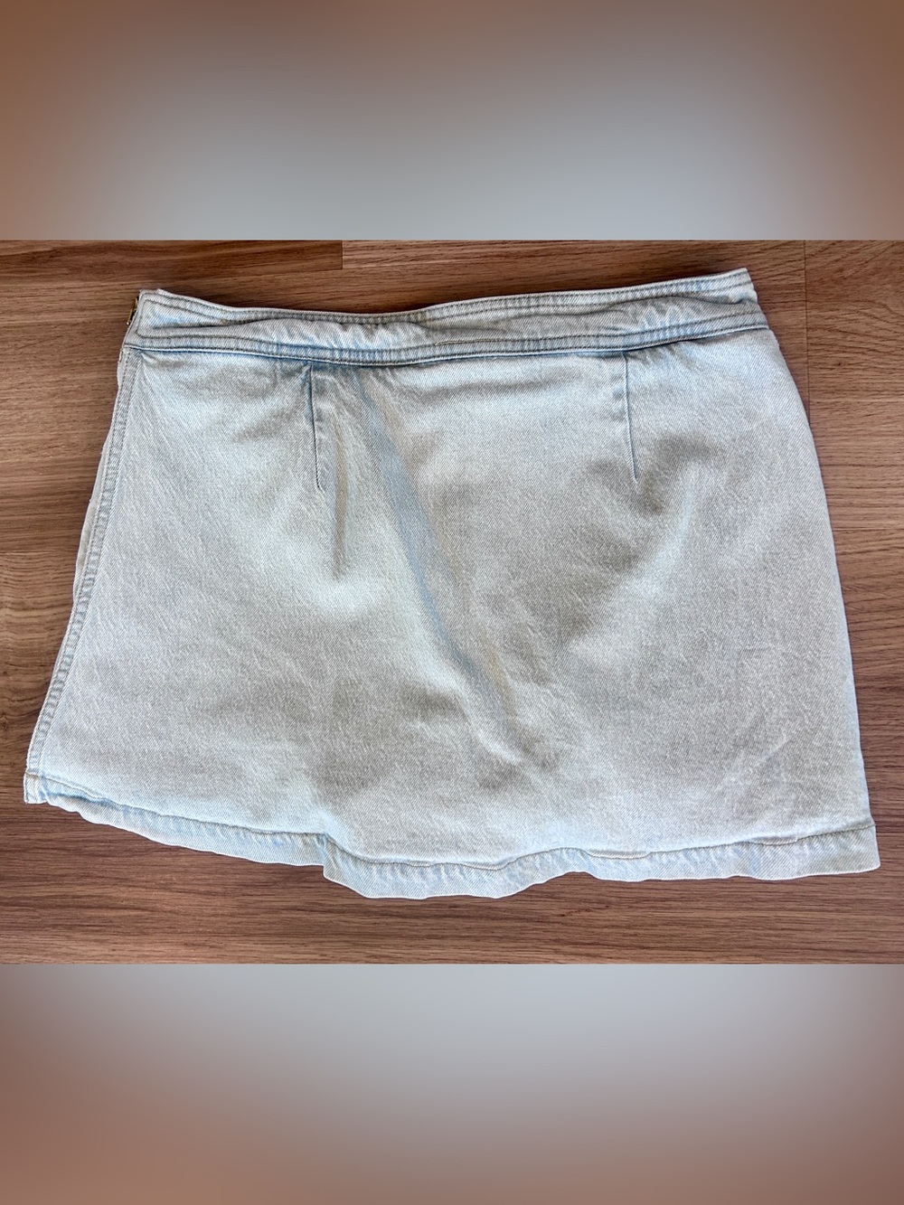 J.Crew Wrap Front Denim Mini Skort Montauk Wash Size 8 - Picture 9 of 15
